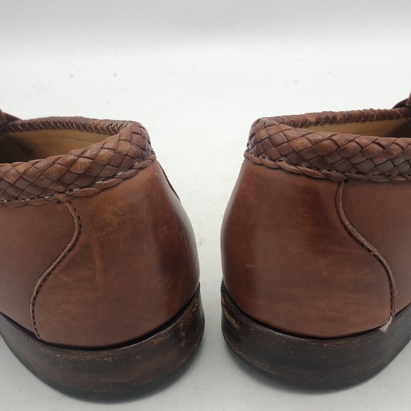 Allen Edmonds Maxfield tassel brown leather loafers. Size 13. - Picture 7 of 7